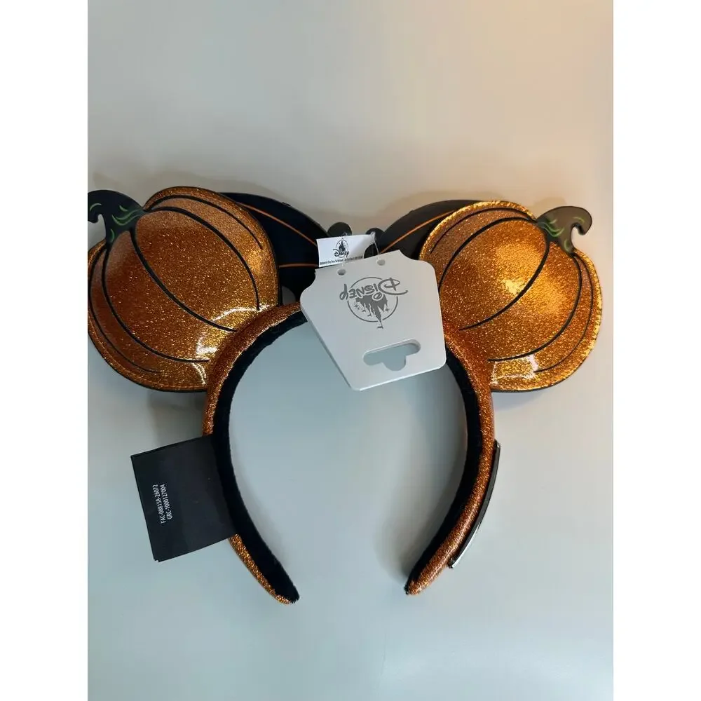 Disney Parks DVC Pumpkin Bat Glitter Halloween Ears